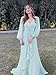 IMCACTOR Ruffles Chiffon Bridesmaid Dresses Sage Green Long Sleeve Formal Dress V-Neck A-Line Maxi Length Ruched Evening Party Gowns Size 14
