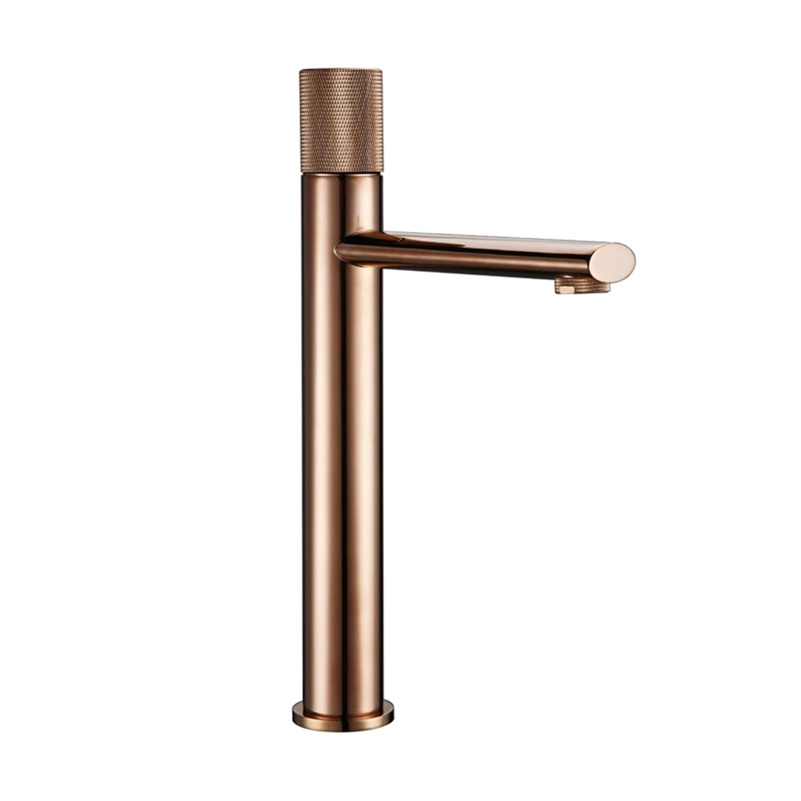 Mitigeur lavabo or rose en laiton massif pour salle de bain design