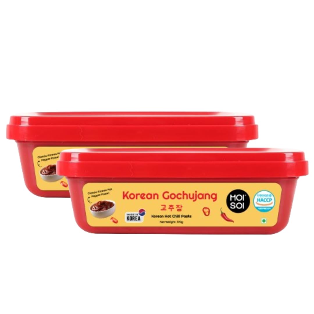 MOI SOI Gochujang Korean Chilli Paste (Pack of 2| 170 grams Each)