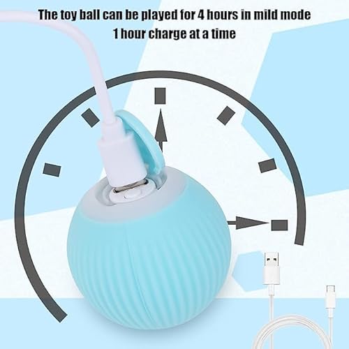 Bola De Brinquedo Inteligente Interativa Para Gatos, Bola Rolante Automática De 360° Com USB Recarre