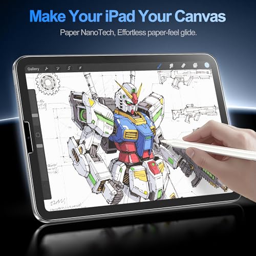 Image of EZ-GLAZ-2 Pack Paper-feel Glass Screen Protector for iPad Air 5th 4th Gen 10.9 Inch & iPad Pro 11 Inch (4th 3rd 2nd 1st Gen) - Apple Pencil Compatible, 9H+ Tempered Glass, Matte Film, Anti-Scratch, Bubble Free, with Installation Box