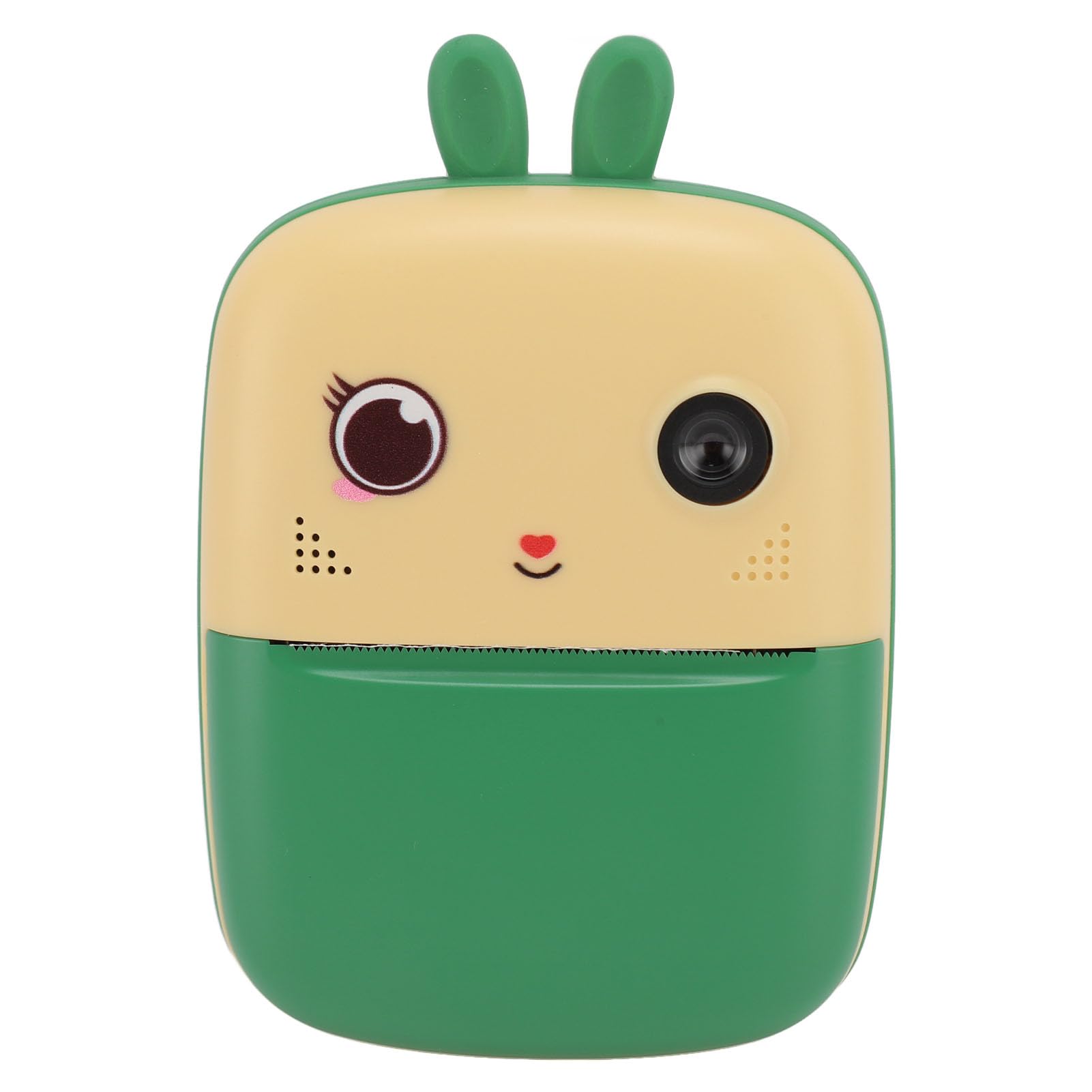 CHICIRIS Simpatica Fotocamera con Stampa Video 1080P e Stampa in Scala di Grigi, Perfetta per il Gioco Creativo dei Bambini da 2,4 Pollici (YELLOW)