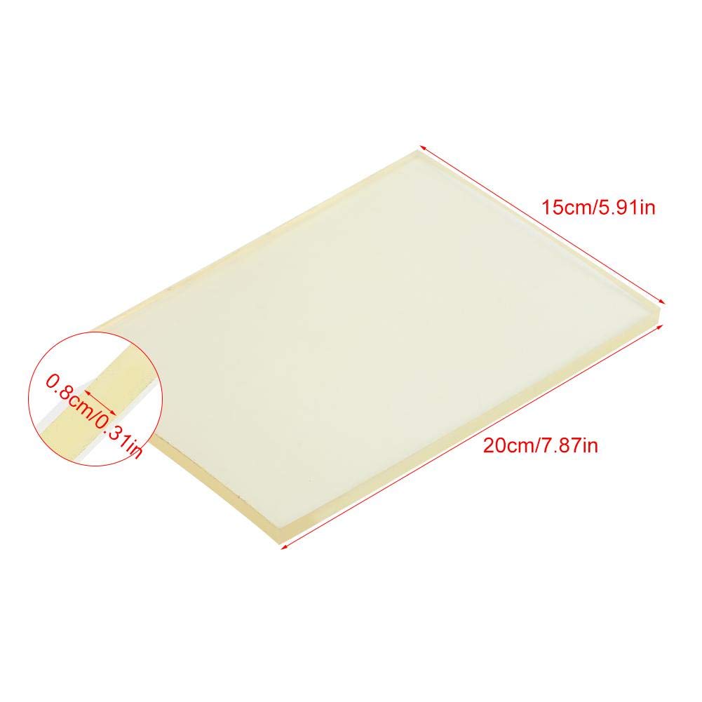 Leather Craft Punching Pad, Leather Craft Rubber Mute Board Table Protector Mat Punching Hammer Pad for Cutting Hole Punch Stamping Tool Craft DIY, 7.87X5.91X0.31inch