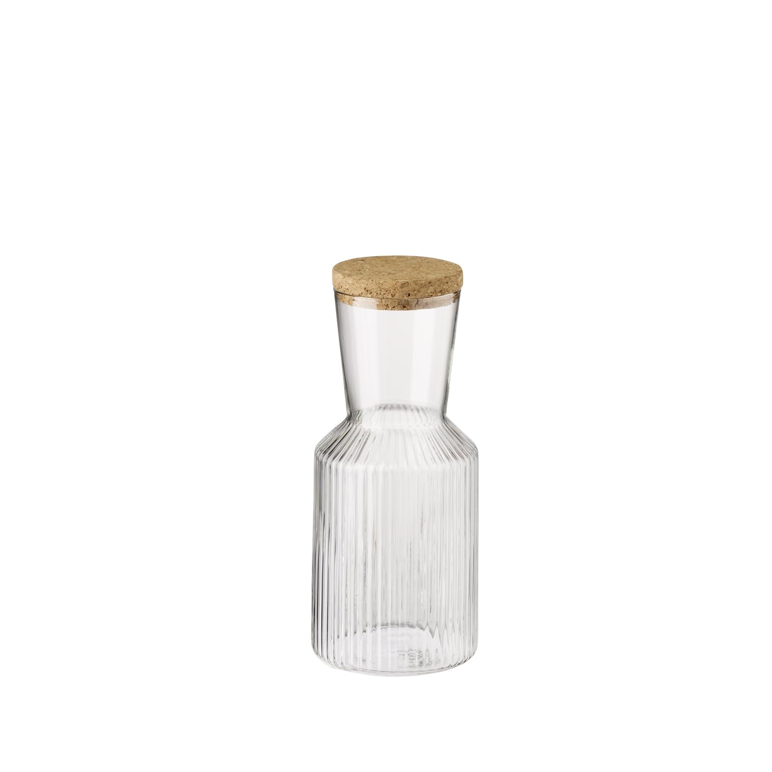 APS Lines 10725 Glass Carafe 0.5 litres Diameter 9 m Height 19.5 cm Cork Lid