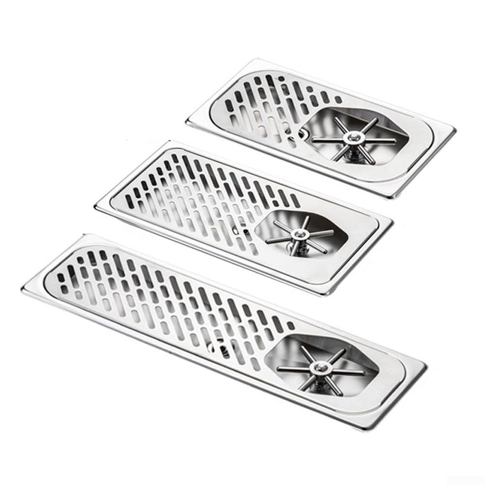 Lavadora de vasos de acero inoxidable para aplicaciones de restaurante, bar y cafetería con limpieza de alta presión y bandeja de drenaje (delgada)