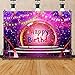 Fioletowy karnawał tło sceniczne 'Happy Birthday' muzyka taniec impreza studio rekwizyty baner fotografia materiały dekoracyjne 15 × 90 cm winylowe tło