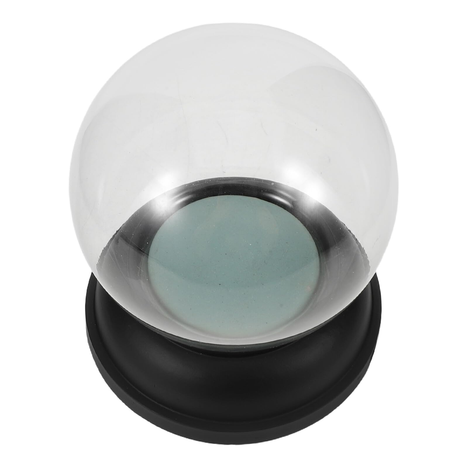 Kit DIY bola de nieve navideña con base negra y cúpula transparente para manualidades Jojofuny
