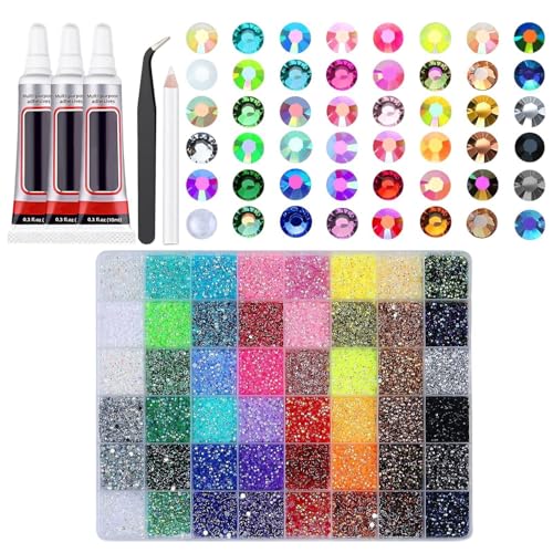 Bedazzling Kit - Resin Rhinestones Bedazzler Kit | Nail Decoration Jewels For Artists Women Girls Hobbyists Students Scrapbooker