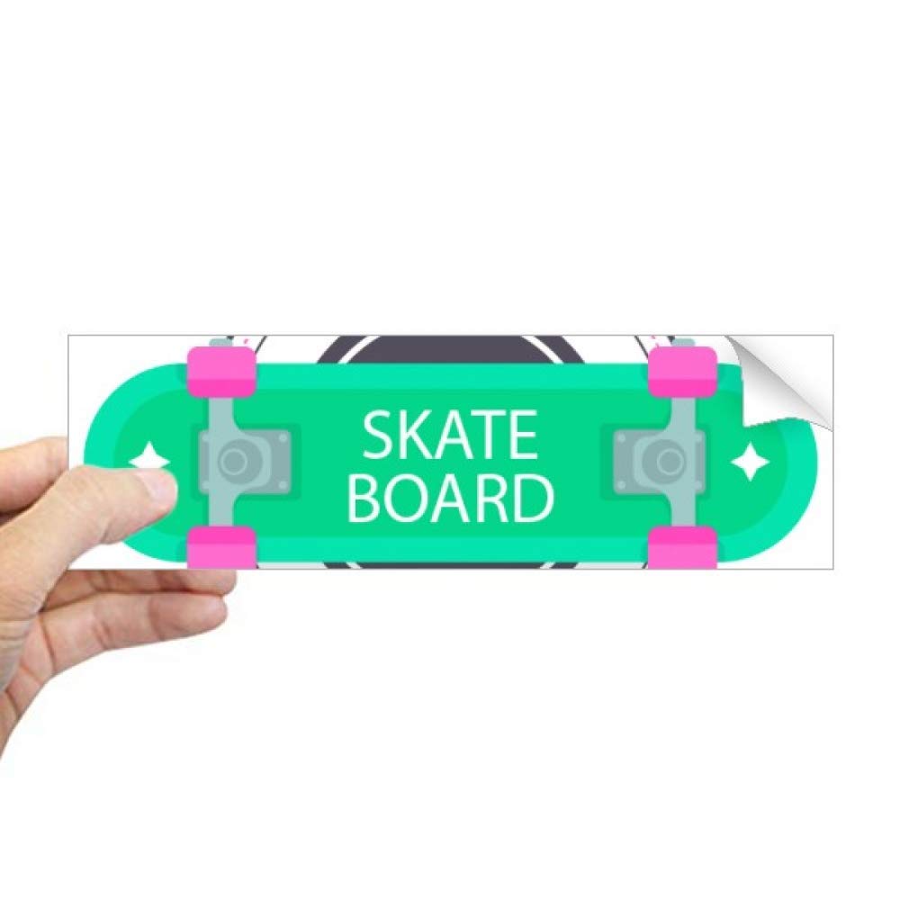 Sticker pour fenêtre style dessin animé rétro pour relooker votre skateboard facilement