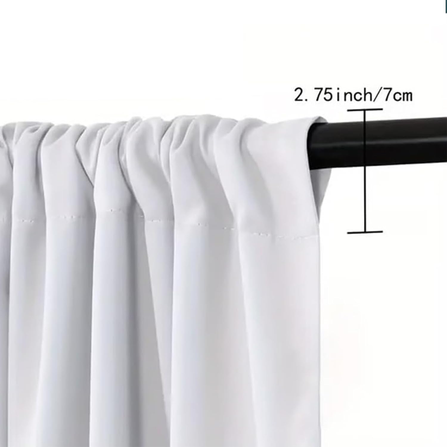 Christmas Ball Holiday Printed Curtains, 2 Panels Set Christmas Curtains for Living Room with Snowflakes and Pine Branches for Living Room Bedroom Holiday Décor (39.5 * 87in)