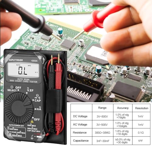 Multimètre numérique AP-4203 pour localiser une panne électrique rapidement