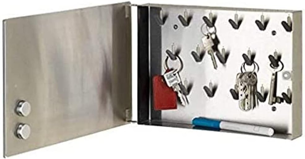 WENKO Magnetic Memo Board Mirror, Organizer, Holder for Wall Decorative, Key Rack, Dimensions 11.8 x 7.9 x 2.0 in, 11.8 x 7.9 x 2.0 inch, Big : Everything Else