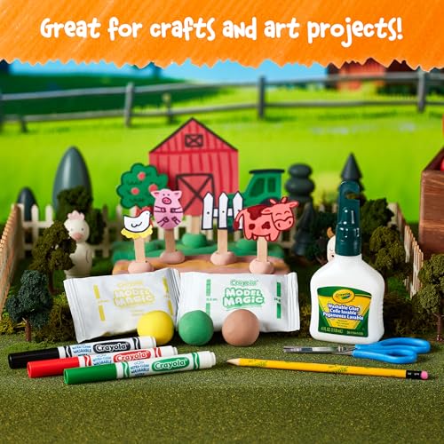 Image of Luxor Crayola Ultra-Clean Washable Markers for Kids, 8 Vibrant Colors, Conical Tip for Thick & Thin Lines, No-Mess Easy-Wash Ink, Non-Toxic Art Supplies for Kids