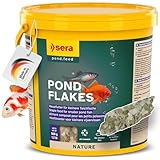 sera Pond Flakes Fischfutter 3,8 L (560 g) | Fischfutter Teich für kleinere...