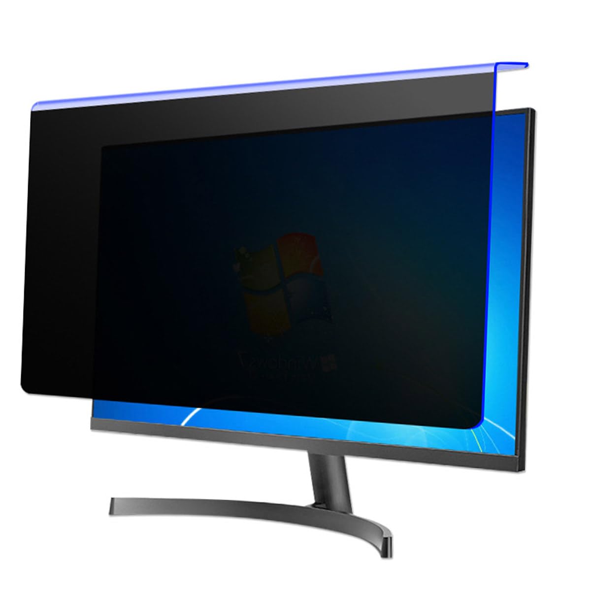 Écran de confidentialité pour ordinateur de bureau 24-32 pouces, film de protection 60 degrés, filtre d'écran amovible anti-lumière bleue, protection des yeux, film anti-reg(24 pouces 547*320 mm