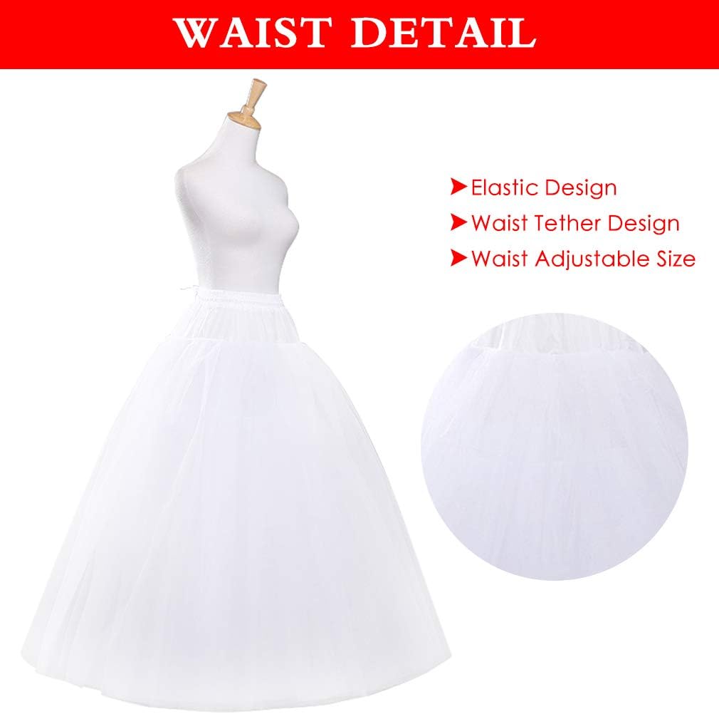 Women Wedding Petticoat Crinoline Underskirt Slips Underskirt for Women