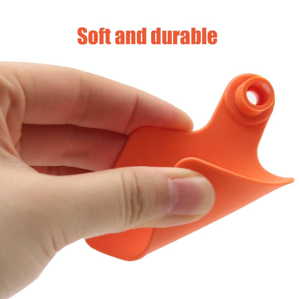 Kolczyki do identyfikacji zwierząt, Kolczyki dla bydła Puste, plastikowe, wielokolorowe, dwa rozmiary 100/200szt(Orange,Large200pcs)