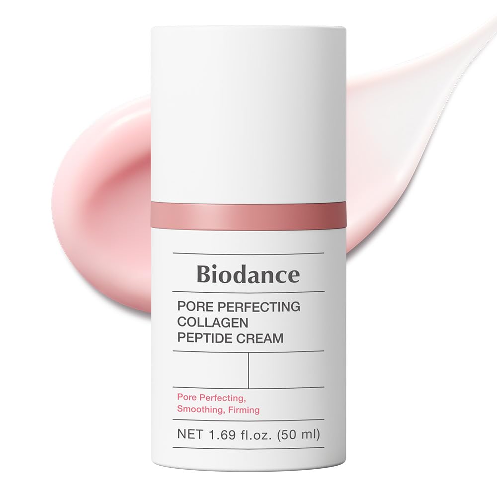BIODANCE Pore Perfecting Collagen Peptide Cream, Hydrating, Plumping, Pore Care, Firming Facial Moisturizer, Korean Skin Care | 1.69 fl. oz.