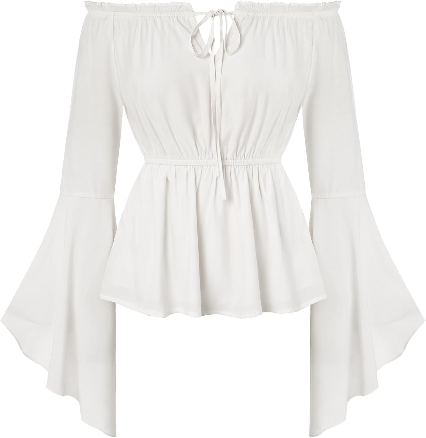 Vintage geruite damesblouse met lange mouwen - Belleza