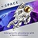 LEGO Creator 3 in 1 Space Astronaut Toy, Building Set Transforms from Astronaut Figure to Dog to Viper Jet, Space-Themed Gift Idea for Boys and Girls Ages 9 Years Old and Up, 31152