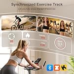 Exercise Bike for Home – 350LB Indoor Cycling Bike, Silent Stationary Spin Bike with App Sync, Adjustable Seat, LCD Monitor, Smooth & Quiet for Cardio Workout - Image 3