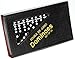 Dominoes Jumbo BLACK with White Pips _ Double Six Set of 28 dominoes