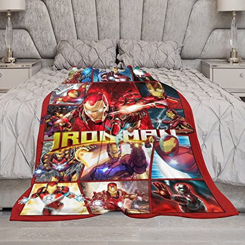 Super Hero Throw Blanket Soft Flannel Cartoon Blanket All Season Warm Bedding For Sofa Chair Decorations 60"X50" #TOP4