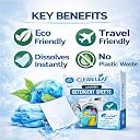 CLEANLEAF Laundry Detergent Sheets, 90 Sheets, Pack of 3, Ultra-Concentrated, Dissolves Instantly, Tough Stain Removal, for Front and Top Load and Hand Wash (Pack of 3) gallery image