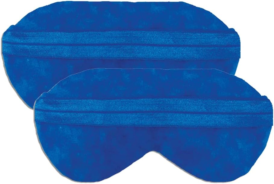 Nature Creation Lavender Aromatherapy Sleeping Eye Mask Pillow - Weighted Eye Mask for Sleeping, Relaxation, Yoga and Stress Relief - Cold Therapy Eye Masks for Women, Men - Blue Marble 2 Eye Masks