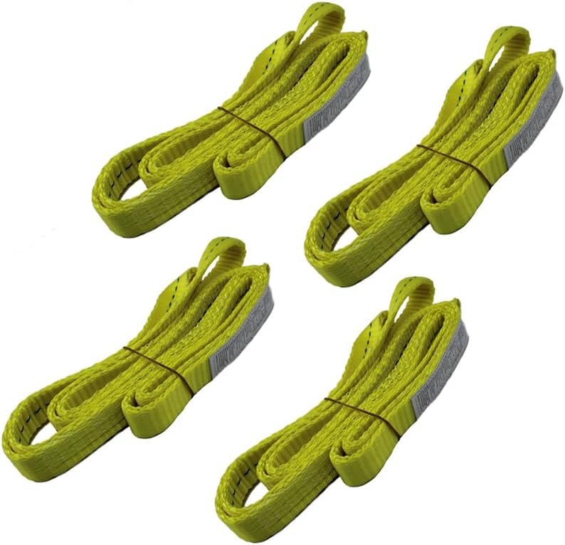 1" x 6’Lift Sling Strap Twisted Eye Polyester Web Sling Rigging Strap for Lifting Towing and Hoisting