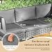 COSTWAY Lounge Möbel Outdoor, Rattan Gartenlounge mit Tisch und Kissen, frei kombinierbar, Gartenmöbel Set, Balkonmöbel, Terrassenmöbel, Sitzgarnitur, Sitzgruppe für Garten, Balkon, Terrasse