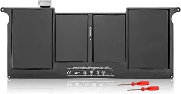A1406 A1495 Laptop Battery Replacement for MacBook Air 11-Inch A1495A1465,Mid-2012,Mid-2013,Early-2014,Early-2015,Version Fitting MacBook Air 11" A1406A1370,Mid-20117.6V 39Wh