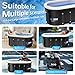Wxtkkom Upgraded 175 Gal XXL Large Oval Ice Bath with Air Ring, Multi-Layered Portable Cold Plunge Tub for Athletes, Foldable & Inflatable Cold Tub Recovery at Home, Outdoors,Gym Use Bathtubs.