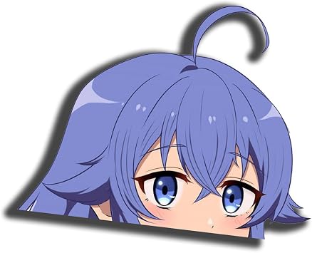 5.1 Inch Cute Roxy Migurdia Peeker Anime Car Sticker Window Laptop Bumper Vinyl Waterproof Decals for Motorcycle Luggage