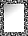 Produktbild Leinwände Levante da2413  6  Spiegel Deko Bad/Flur, 98 x 77 cm, Schwarz und Silber
