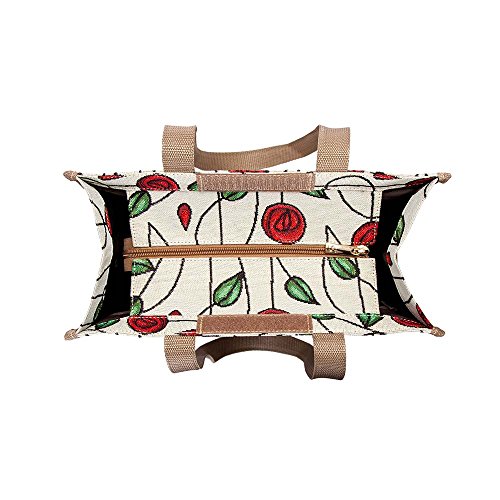 Signare Charles Rennie Mackintosh Rose Art Nouveau Groceries Shopping Tote Bags For Women Shop-Rmsp #TOP4