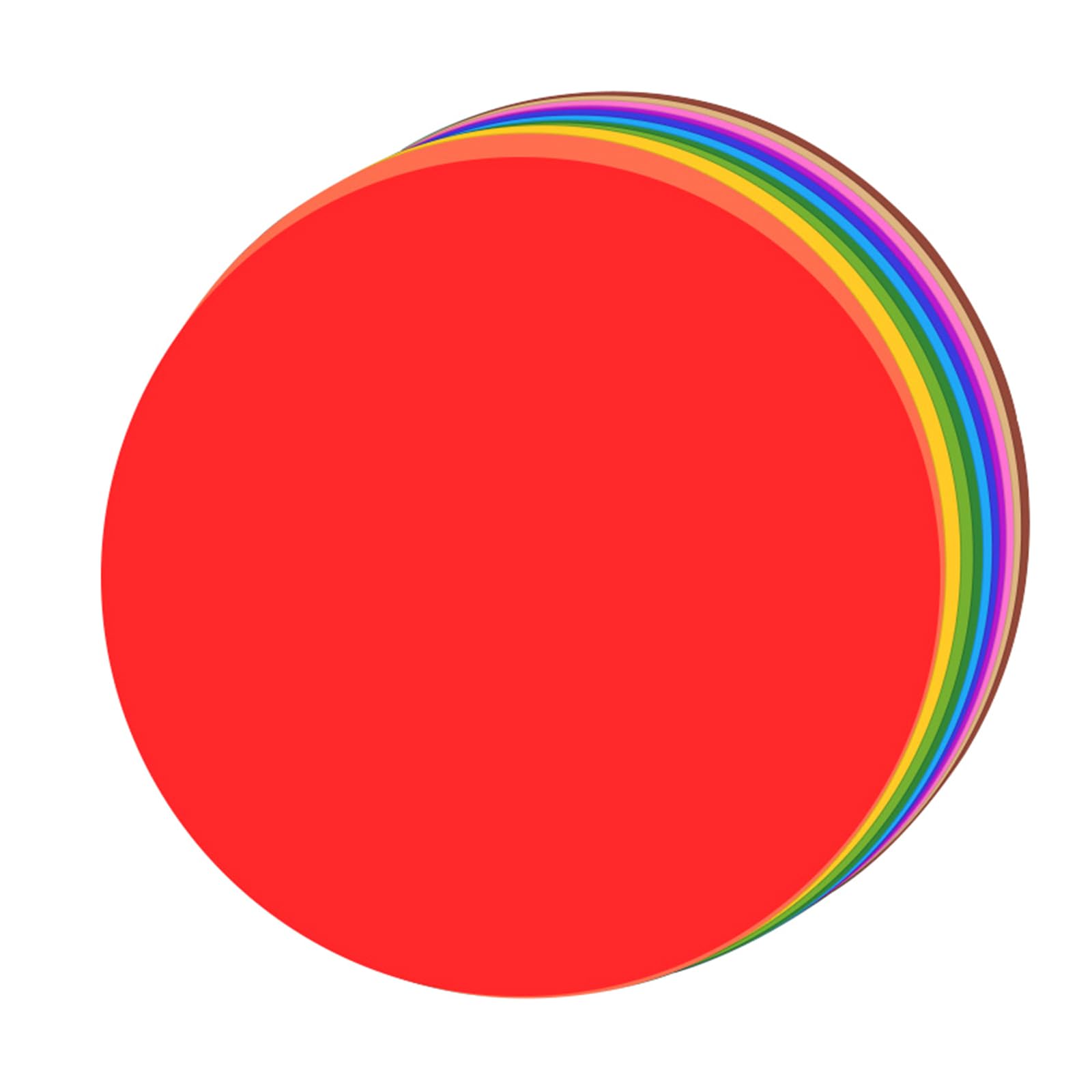 Cerchi di carta colorati 33 cm 20 pezzi per decorazioni classe