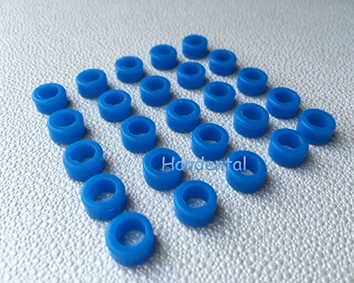25Pcs/Bag Large Type Dental Silicone Instrument Color Code Rings-Blue For Sale #TOP1