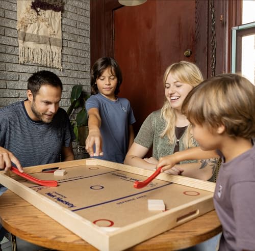 Carrom Champion Nok Hockey Game juego de mesa madera miniatura 2
