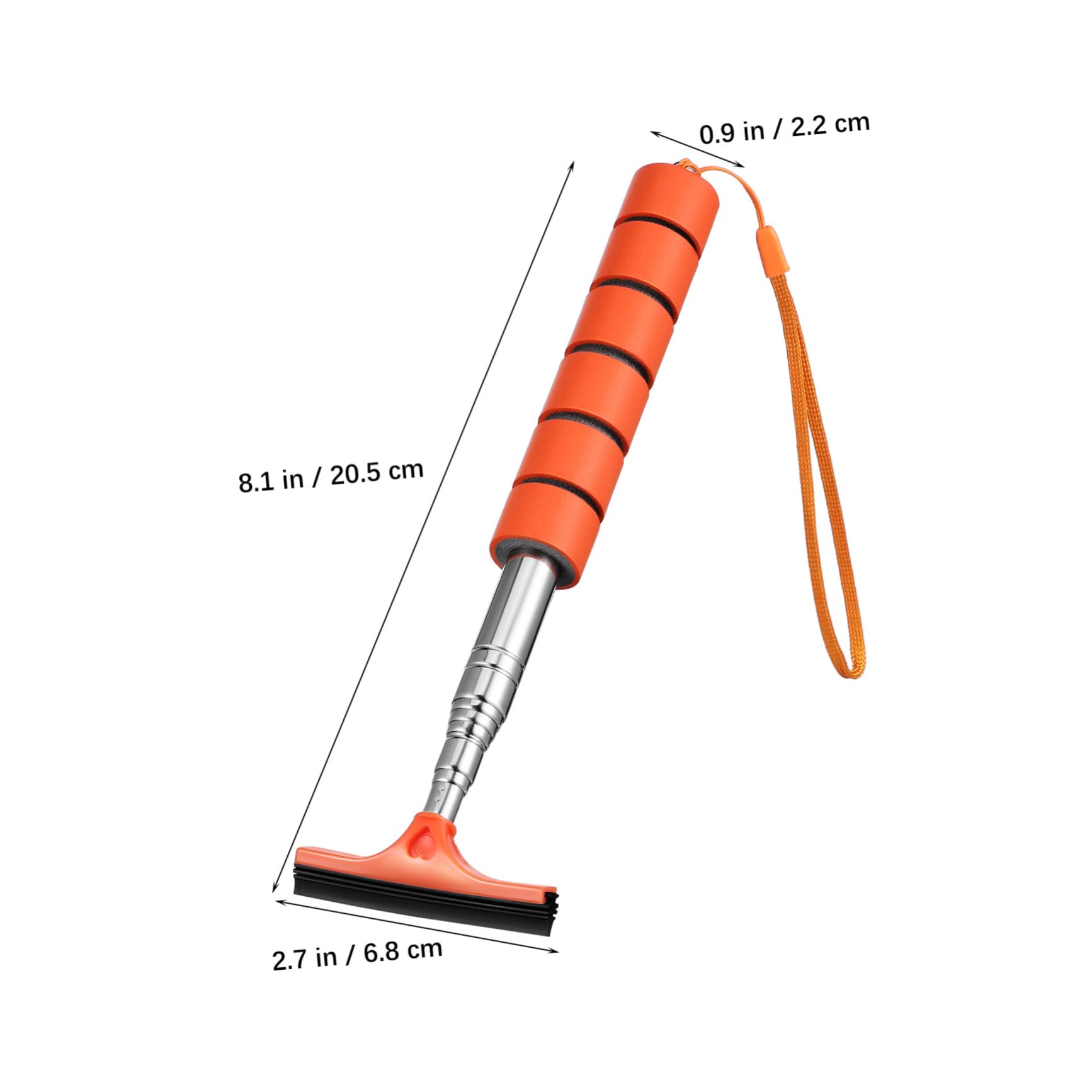 Cabilock Telescopic Window Squeegee Cleaner Tool for Windshield Side Mirrors Gentle Rainwater Removal Durable Design for All Vehicles