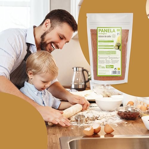 Panela |BIO| Aus Kolumbien, Bio, OHNE Raffinierung. Vollständiger Brauner Zucker Aus Kolumbianischem Zuckerrohr. Hoher Nährstoffgehalt. Pulverisiert, Ohne Konservierungsstoffe Oder Zusatzstoffe, 100%