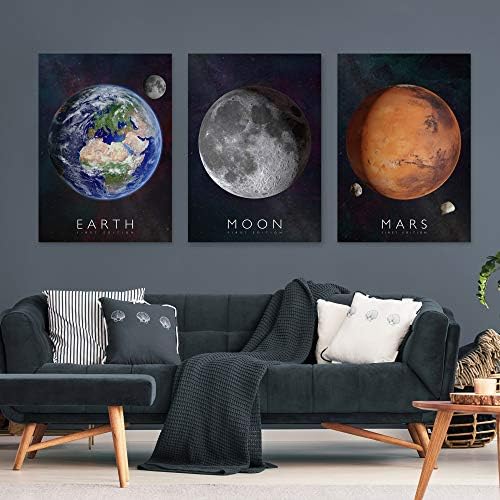 Curiscope Multiverse - Interactive Educational Posters - Essential Pack (3 posters included, Earth, Moon & Mars)