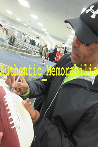 Roger Craig Autographed Logo Football W/PROOF, Picture of Roger Signing For Us, PSA/DNA Authenticated, Super Bowl Champion, Hall of Fame, MVP - Thumbnail 3