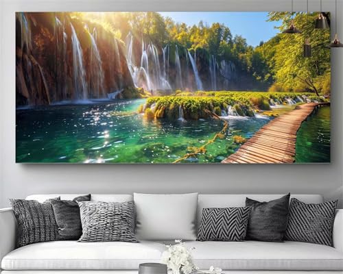 Diamond Painting XXL Cascade - Broderie Diamant 80x160cm M644
