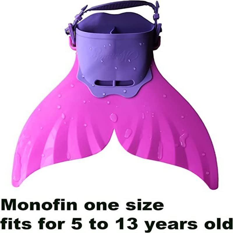Aletas de Buceo Aletas de natación Aletas de Sirena Pies de Buceo Monofin Cola de Ballena Aletas de Silicona Accesorios de Equipo de natación ( Color : SKU-03-Pink , Size : 18x40CM )