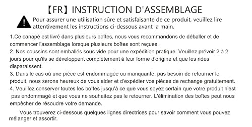 Canapé d’angle convertible 5 places chenille Yihomfy
