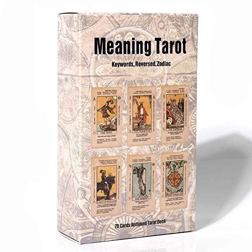 Meaning Tarot Card with Meaning On Them Beginner Tarot Keyword Antiqued Tarot Deck Learn Tarot 78 Cards Meaning Tarot