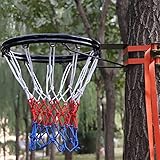 ZJMAMA Basketball-Ständer Basketballkorb Basketballkorb Mit 2 Gurten, Outdoor-Basketball-Rim-Tore Für Erwachsene Und Kinder, Für Pool- Und Basketballplatz-Baum/Stangenhalterung