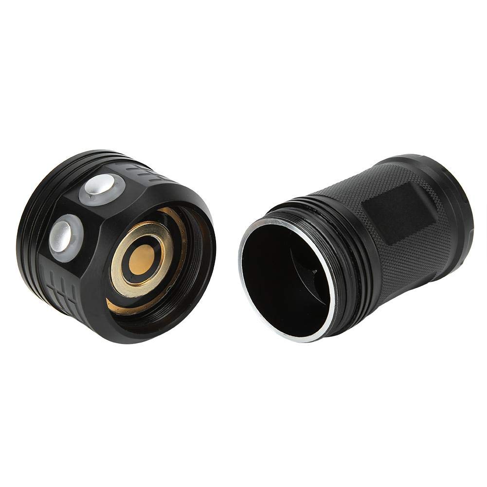 Qinlorgo Lumières sous-Marines Plongée Lumière, QX3 10800LM Étanche LED Lampe de Poche COB sous-Marine 80 M Photographie Vidéo Plongée Remplir Torche Lumière(Noir)