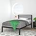 Zinus Modern Studio 14 Inch Platform 1500H Metal Bed Frame / Mattress Foundation / Wooden Slat Support / with Headboard, Twin